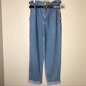 NEW Forever 21 High-rise Paper Bag Waist Jeans